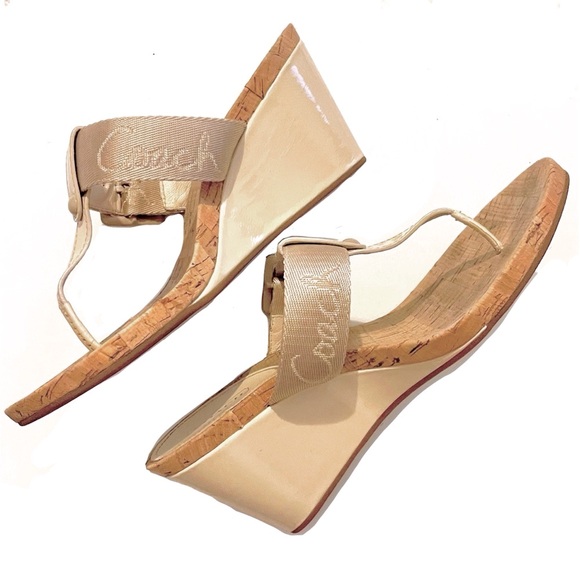 Coach Shoes - Coach Monogram Logo Wedges/Sandals!